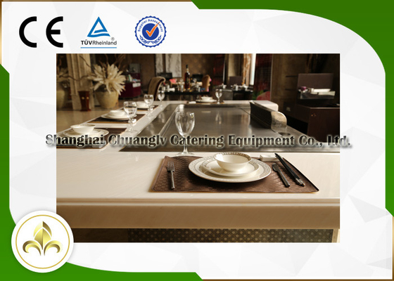 Mua Điện từ trong nhà ngoài trời Hibachi Table 7 chỗ với máy hút khí online manufacture