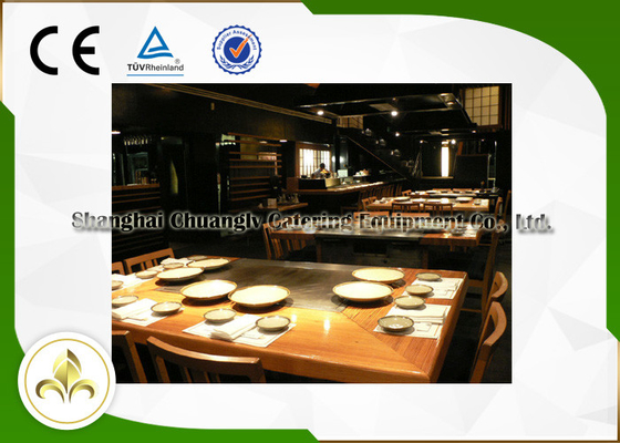 Mua Bàn nướng Teppanyaki Nhật Bản chuyên nghiệp 7 chỗ ngồi cho động vật có vỏ / rau online manufacture