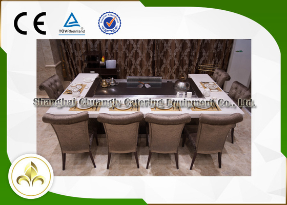 Mua Bếp hình chữ nhật Bếp nướng Teppanyaki trên bàn Hibachi Nhật Bản với hệ thống thông gió online manufacture
