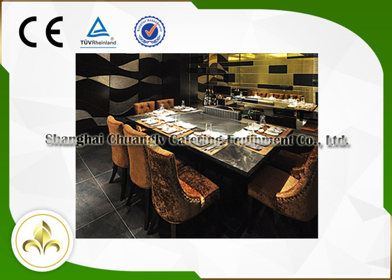Mua Mười chỗ ngồi LPG / đường ống Khí đốt tự nhiên Bàn nướng Teppanyaki, Bàn nướng Hibachi dân dụng online manufacture