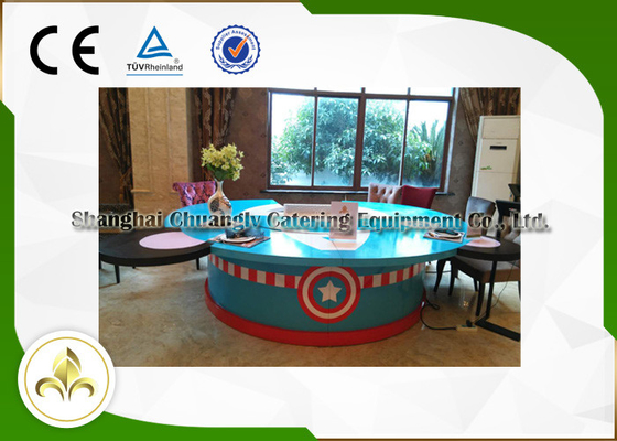 Mua Bàn gỗ sơn màu Vòng tròn Nhà hàng Nhật Bản, Bàn nướng Teppanyaki ngoài trời / trong nhà online manufacture