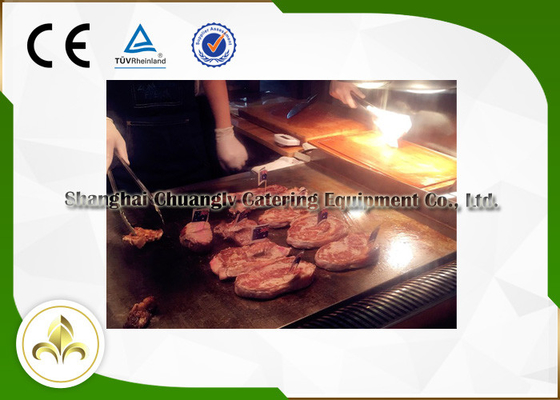 Mua Nướng Teppanyaki di động 1,1M S / S tùy chỉnh cho động vật có vỏ gà thịt cừu online manufacture