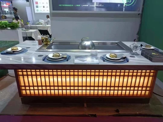 Mua Bàn nướng Teppanyaki bằng thép hợp kim thương mại với máy lọc khói tĩnh điện online manufacture