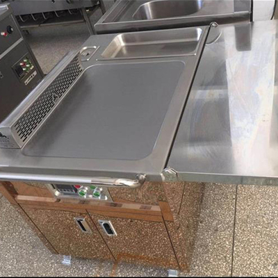Mua Thiết bị nhà hàng thương mại Vỉ nướng điện dùng gas/cảm ứng Bàn nướng Teppanyaki di động online manufacture