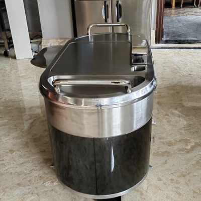 Mua TO14 Stainless Steel Mobile Teppanyaki Grill Bàn khí xuống Nâng cấp khí thải online manufacture