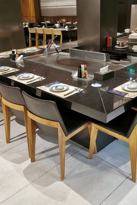 Mua 7 Chỗ ngồi Hệ thống sưởi cảm ứng Điện Bàn nướng Teppanyaki Thép không gỉ và thép hợp kim online manufacture