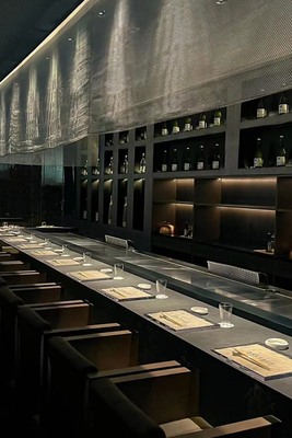 Mua Hình chữ nhật 7-12 chỗ ngồi tùy chỉnh trong nhà Teppanyaki Grill Hệ thống sưởi bằng điện Khói xả phía trên sản xuất trực tuyến