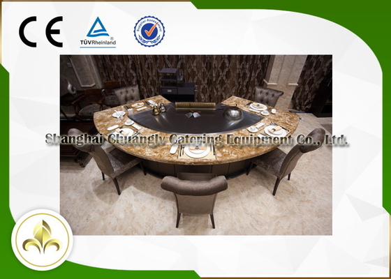 Mua Đường ống khí đốt tự nhiên Hình dạng quạt 11 chỗ Bàn nướng Teppanyaki 8kw online manufacture