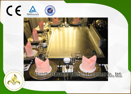 Mua Hệ thống sưởi điện từ Hình chữ nhật bảy chỗ ngồi Bàn nướng điện Teppanyaki online manufacture