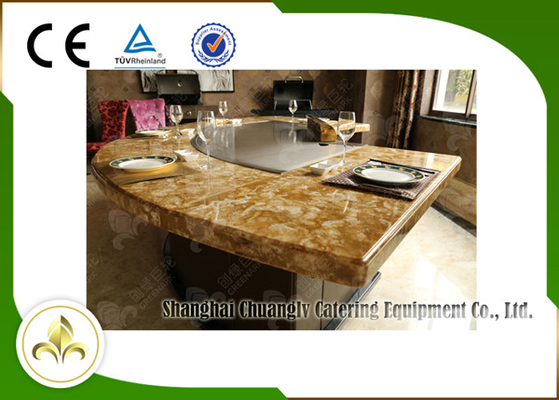 Mua Fan Shape Down Fume Exhaustion Electric Teppanyaki Grill với 11 chỗ ngồi bằng thép không gỉ online manufacture