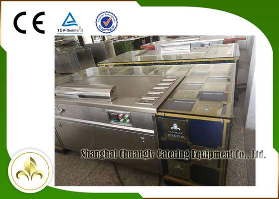 Mua 10 chỗ ngồi hình chữ nhật trên hoặc dưới xả bàn nướng Teppanyaki Nhật Bản online manufacture