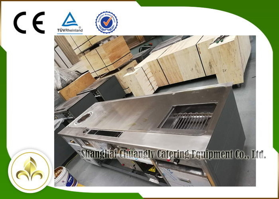 Mua Bàn nướng Teppanyaki hình chữ nhật, Súp cảm ứng 2,2 mét Bếp nướng online manufacture