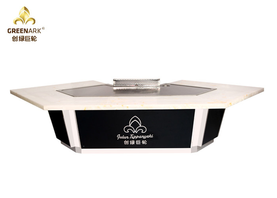Mua Bàn đá cẩm thạch trắng Mặt trên bàn nướng Teppanyaki Nhật Bản 11 chỗ ngồi Hibachi Grill online manufacture