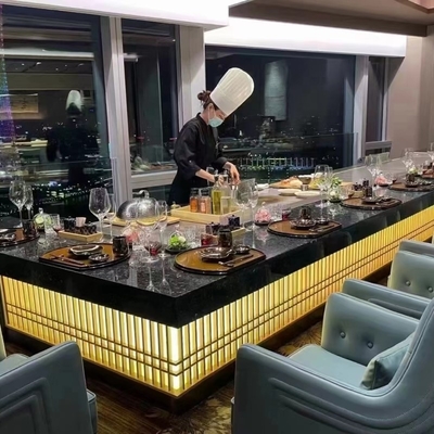 Mua Thép không gỉ Teppanyaki bàn nướng 2400x850x800mm 8000W sản xuất trực tuyến