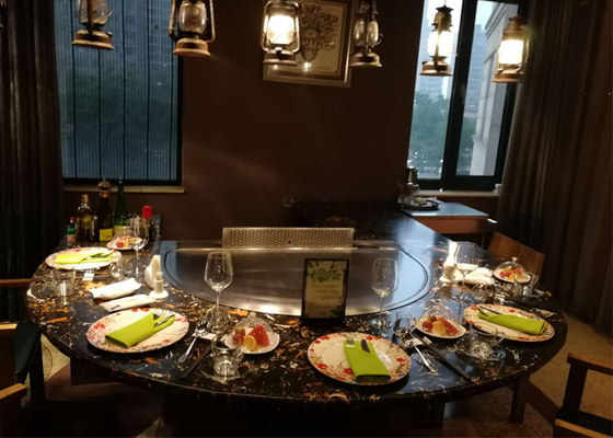 Mua Thép hợp kim Nhật Bản Teppanyaki Nướng với Máy lọc khói tĩnh điện 8KW online manufacture