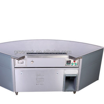 Mua 9 Seats Fan Shape Teppanyaki Grill Table with 20mm Thick Food-Grade Alloy Steel and 380V/8KW Power sản xuất trực tuyến