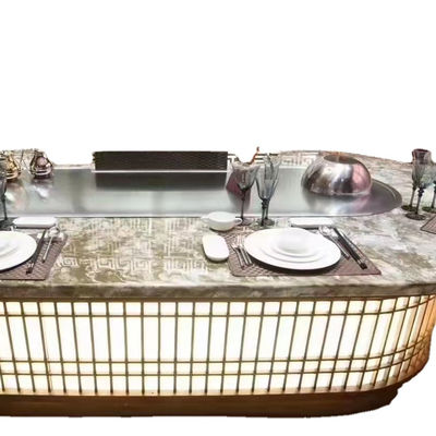 Mua Commercial Teppanyaki Grill with German 304 Stainless Steel and 20 mm Heating Plate in 2200*850*800 mm Size sản xuất trực tuyến