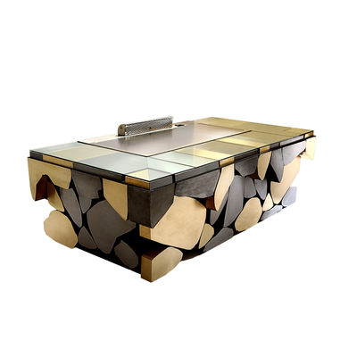 Mua Stainless Steel 304 Teppanyaki Grill Table with 8 Seats and Customized 20mm Thick Food-Grade Special Alloy Steel sản xuất trực tuyến
