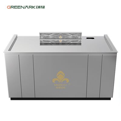 Mua Bàn nướng teppanyaki bằng thép hợp kim thực phẩm dày 20mm tùy chỉnh với công suất 8000W và Hệ thống luồng không khí ba chiều sản xuất trực tuyến