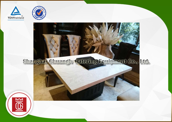 Sử dụng kép Lò nướng thịt nướng thương mại hình chữ nhật của Hàn Quốc Thiết bị Bbq chuyên nghiệp