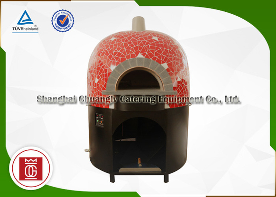 Khu dân cư / công nghiệp Lò nướng bánh pizza Ý tròn với tấm đế đá dung nham tự nhiên