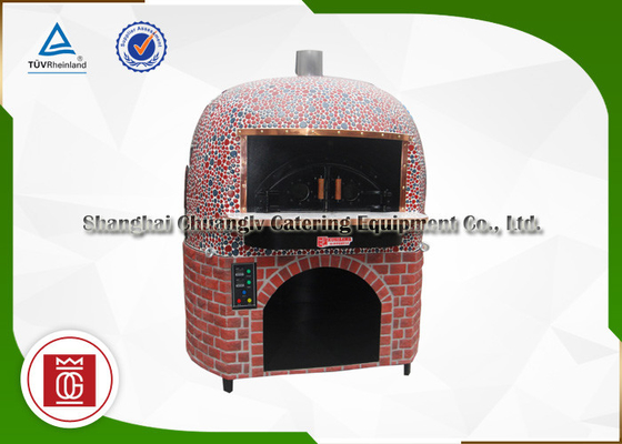 12 inch Ý đốt bằng gỗ Ý Lò nướng bánh pizza chống cháy Vật liệu bên trong mái vòm bằng gốm