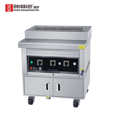 Lò nướng Bbq thương mại Kebab 380V Nướng gas tự nhiên không khói