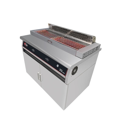Thép không gỉ Electric thương mại nướng nướng nướng với hệ thống xả xuống