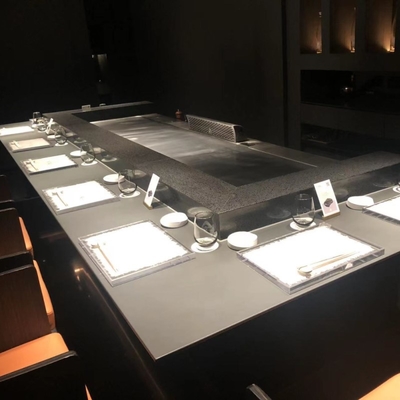 Bàn nướng Hibachi bằng thép không gỉ với thiết kế tùy chỉnh