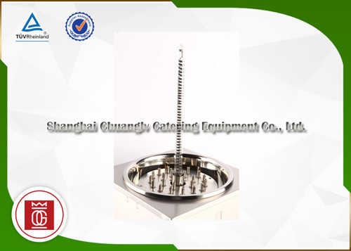 Đế thép không gỉ với nắp kính Lò nướng thịt nướng thương mại điện dọc Kiểu dáng cao hơn