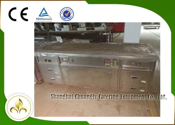 Bàn nướng Teppanyaki 2,2m Máy sưởi ống điện Fume Down Exhaust Multi Chức năng