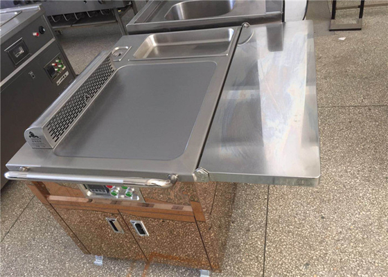 Bàn nướng Teppanyaki dùng điện / sưởi gas cho nhà hàng khách sạn