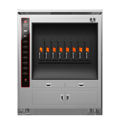 Nướng cá điện thương mại với 8 ngăn 8 con cá tại một thời điểm BBQ Grill Oven Thiết bị