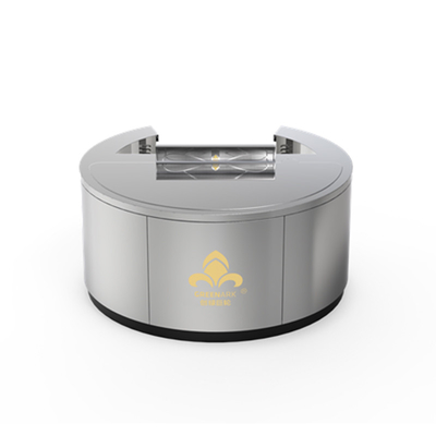 Round Teppanyaki Grill Table có thể được tùy chỉnh kích thước và phương pháp xả khói (theo nhu cầu)hibachi grill