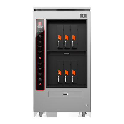 Nướng cá điện thương mại với lớp hai 6 ngăn 6 cá tại một thời điểm BBQ Grill Oven Thiết bị