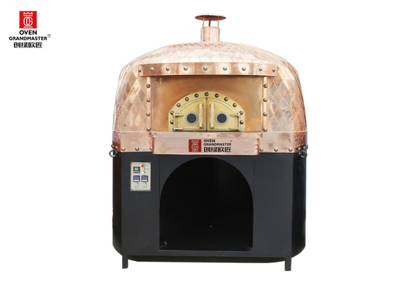 Không gỉ Stell Ý Lò nướng Pizza Sưởi ấm bằng khí gas Vật liệu nội thất bằng đá Lava tự nhiên