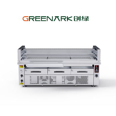 Nướng nướng bằng điện thương mại - 800°C Nhiệt độ cao, 3 khu vực.