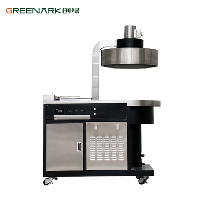 Vỉ nướng than điện xoay tự động chuyên nghiệp - Chế độ kép, Inox 304