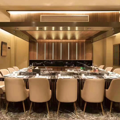 Thép không gỉ Teppanyaki bàn nướng 1200x850x800mm 8kW 380V