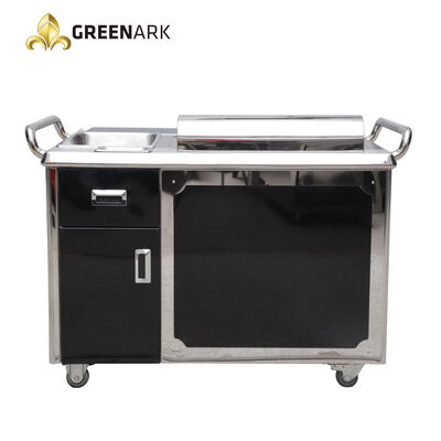 Thiết bị Teppanyaki di động bằng gas với diện tích gia nhiệt 400*420mm