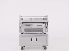 CE-Chứng nhận thương mại nướng ∙ 800 ° C hai khu vực nướng & thiết kế nhỏ gọn