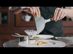 Máy nướng Teppanyaki di động với bàn làm việc mở rộng.